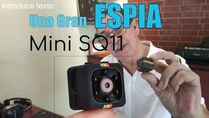 Sansnail Cámara espía oculta Mini cámara espía 1080P HD portátil pequeña  cámara con detección de movimiento en bucle de grabación, cámara de niñera