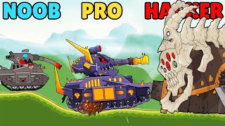 Tank Combat War Battle - NOOB vs PRO vs HACKER