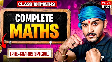 Complete Maths ब्रह्मास्त्र Series #8🔥 | CBSE Board Class 10 2025-26 | Pranav Sir