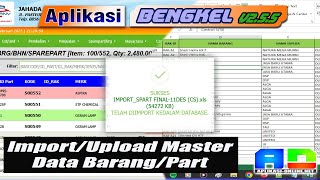 Aplikasi Bengkel Mobil v2.5.5 - Import / Upload Master Data Sparepart screenshot 2