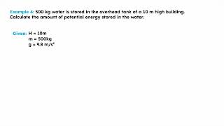 Work & Energy 9TH Example 4
