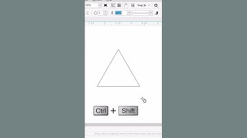How To Draw Triangle Shape In CorelDraw By Seekh Raha Hoon #shorts