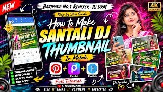 How to make Santali DJ Thumbnail for YouTube - Tutorial Video - DJ DrM screenshot 1