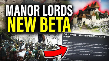 MANOR LORDS: New Biggest Patch Of The Year FIXES EVERYTHING
