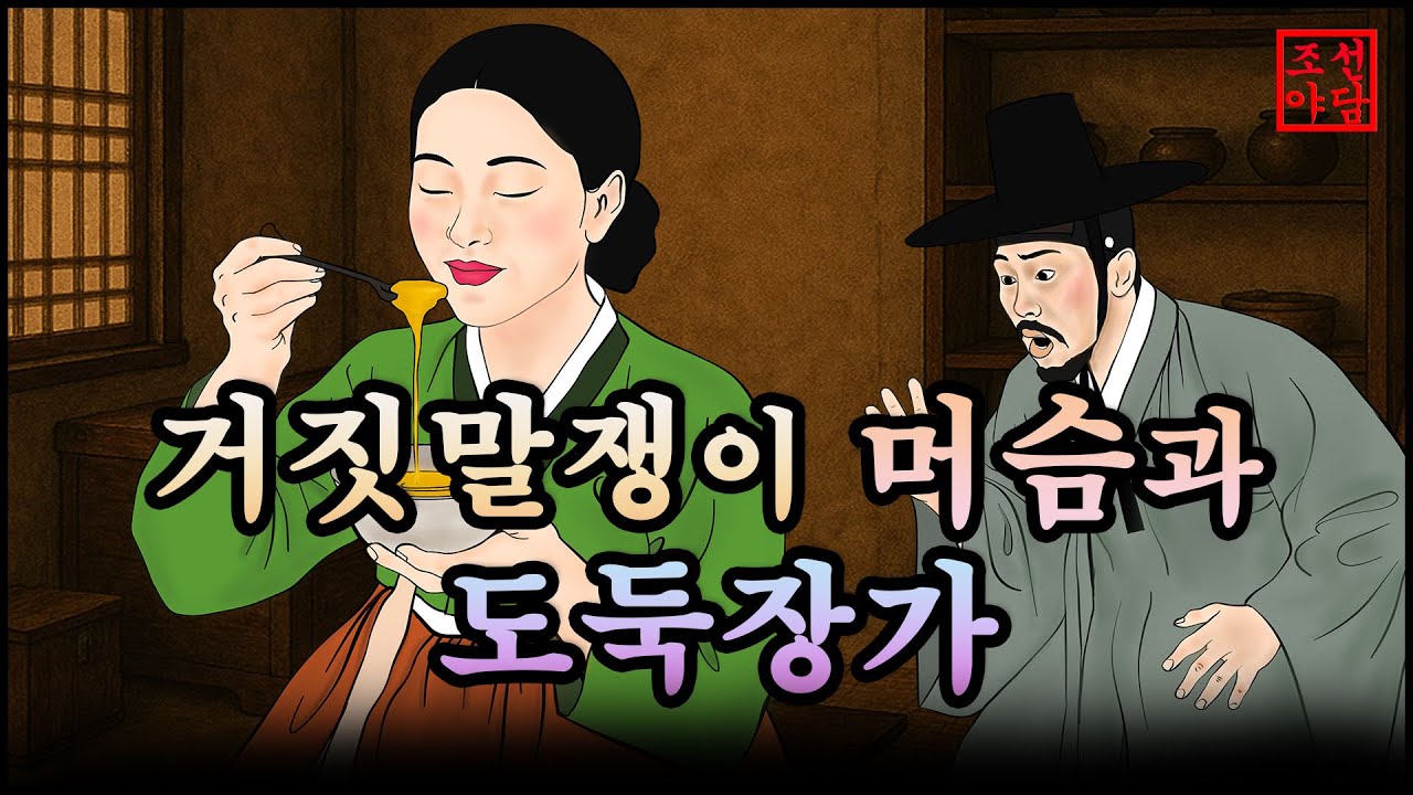 332 조선야담.🎉거짓말쟁이 머슴과 도둑장가  옛날 이야기. 야담. 민담. 조선야담