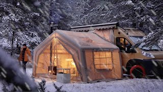 SNOW CAMPING WITH RV AND WINTER GARDEN by Ramble Soul 1,115,567 views 6 months ago 34 minutes