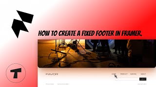 Framer tutorial : How to create a fixed footer in framer