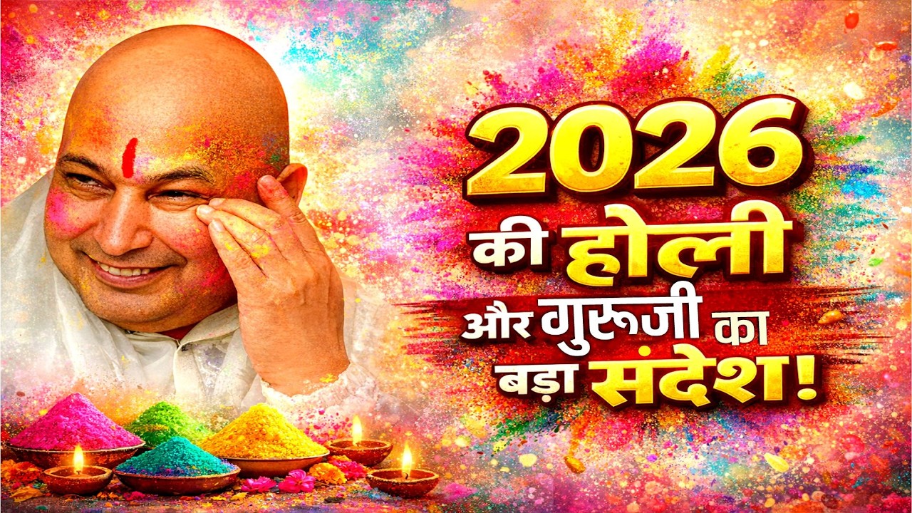 2026 की होली 🔥 गुरुजी का बड़ा संदेश | धोखा भी कृपा है | नया जन्म, नई किस्मत | Holi Special Satsang