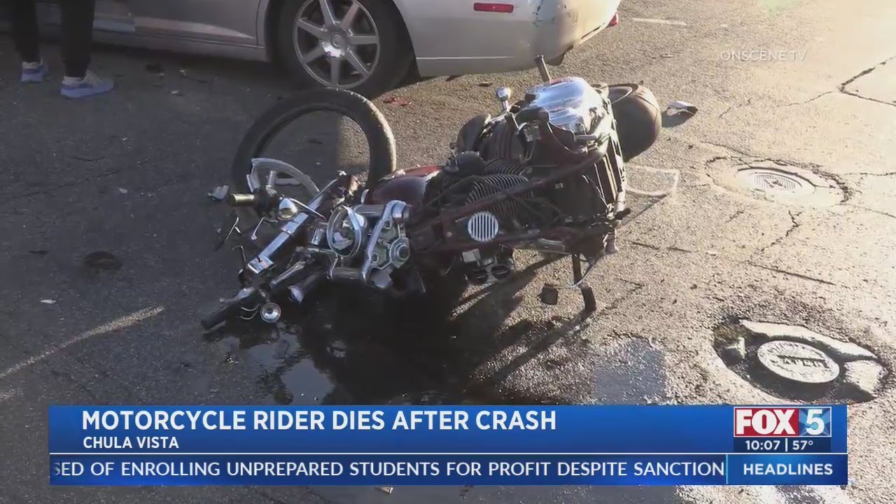 Motorcycle Rider Dies After Crash - YouTube