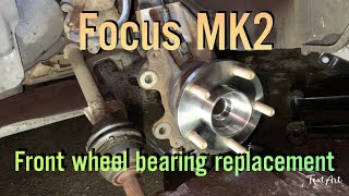 Focus MK2 Front Wheel Bearing Replacement. Also Volvo S40 MK2, C30 and V50
