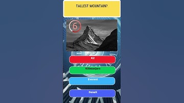 Which is the tallest mountain? #Everest #mountain #trivia