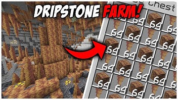 The QUICKEST Dripstone Farm in Minecraft Java 1.21 (Tutorial)