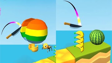 Knife Jump! Very Satisfying And Relaxing ASMR Slicing Game