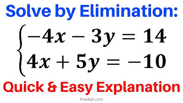 How to Solve a System of Equations Using the Elimination Method | Quick & Easy Tutorial