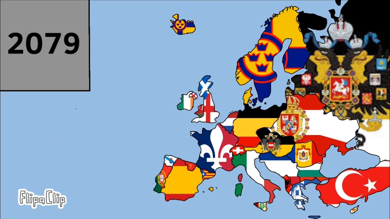 Europe Timeline with flags 2026 2100 - YouTube