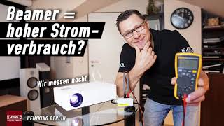 Stromverbrauch Vergleich von Optoma, BenQ, LG, Epson-Beamer und Sony TV!