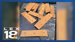 Cardboard spike strips damage vehicles at Kentucky car dealership by LEX18 1,753 views 9 days ago 2 minutes, 5 seconds