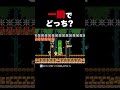 一瞬でどっちが正解か見極めろ【マリオメーカー2】