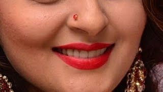 Roma Asrani Malayalam Beautiful Actress Vertical Lips Closeup