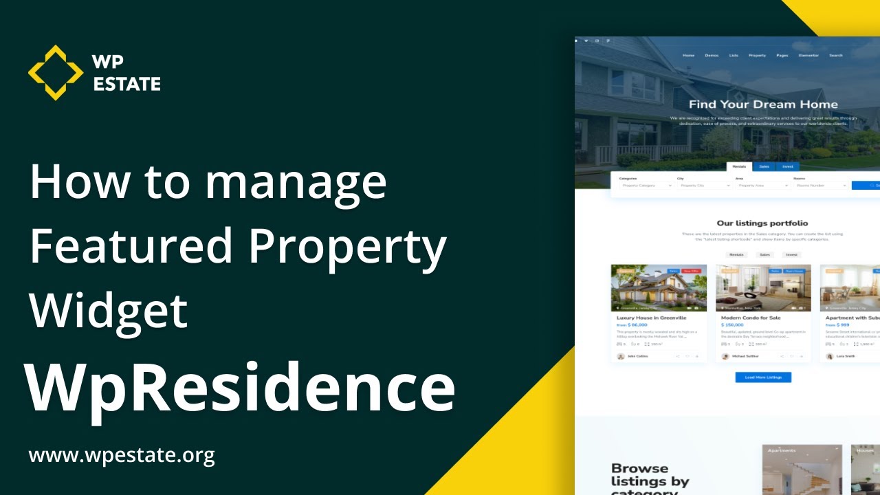 How to manage the Featured Property widget for Elementor & WP Bakery ...