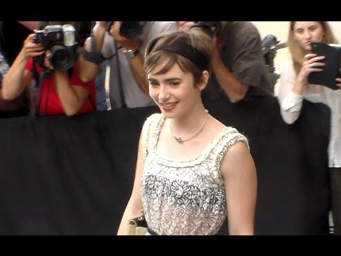 Lily Collins Chanel Fashion Show in Paris July 7, 2015 – Star Style