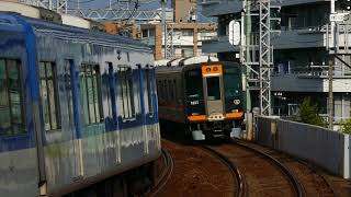 2018/08/28 阪神杭瀬 9000系 区間急行、5500系 普通