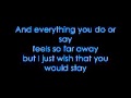 Wish You Would Stay - Weatherstar (with lyrics)