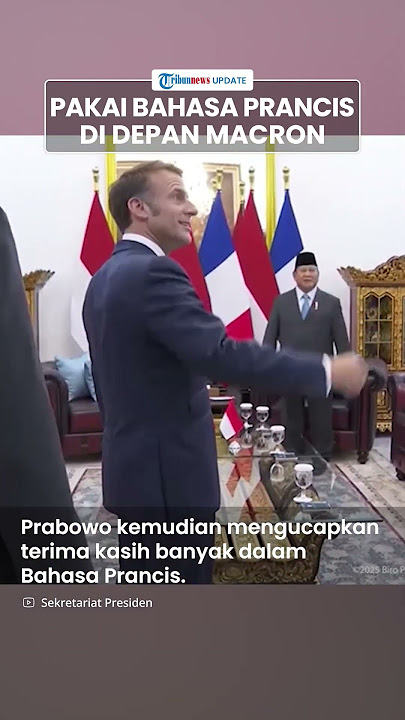 Momen Prabowo Pakai Bahasa Prancis saat Pertemuan Empat Mata di Istana, Macron Bangga Senyum Lebar