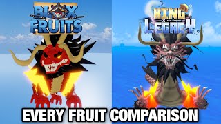 King Piece Dragon revamp Vs Blox fruits Dragon