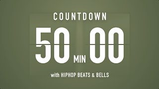 50 Minutes Countdown Timer Flip clock 🎵 / +HIP HOP BEATS