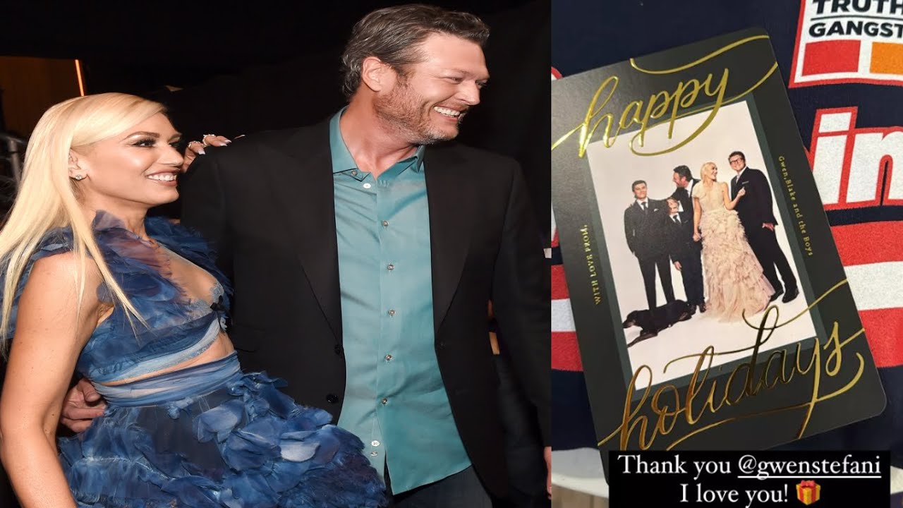 BLAKE SHELTON & GWEN STEFANI Are Dressed To The Nines With Their 3 Sons
