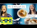 Day4100  life with khush  unlimited food   shopping 