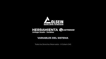 UniLogic Studio Unitronics Manejo de variables