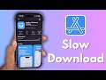Fix Slow Download Speed on App store - iPhone & iPad