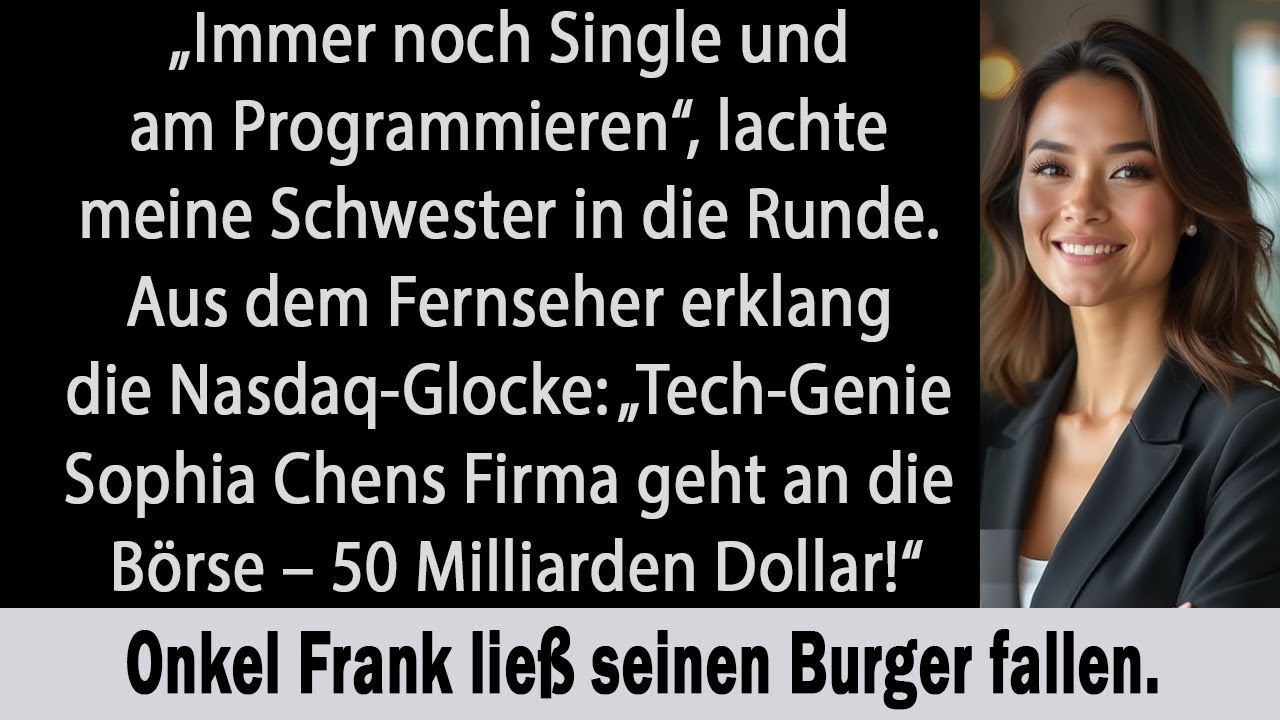 Beim Familiengrillfest nannte mich meine Schwester altmodisch – dann läutete mein Firmen-Börsengang.