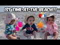 Baby Triplets 1st Time at the Beach!!!