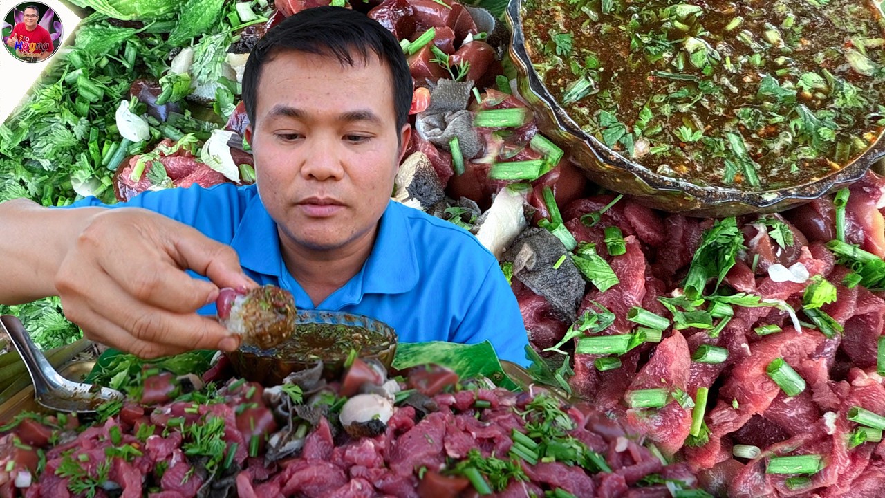 ซอยจุ๊เนื้อสด ไข่หลังวัว แจ่วเพี้ยขมอ่ำหล่ำ ผักจากสวนแซ่บๆ จ้วดๆ คัก