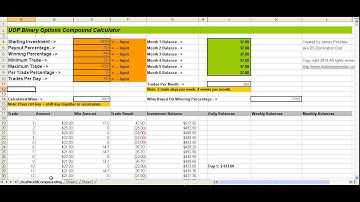 Binary Options Compound Calculator - Revisited with James Possible