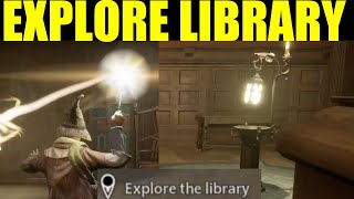 How to "Explore the library" Hogwarts Legacy Guide (mind your own business quest guide) screenshot 2