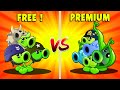 PvZ2 - Team Pea FREE &amp; GEM vs PREMIUM &amp; SEED - Who Will Win ?