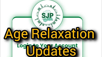 Sindh Job Portal / Age Relaxation matter solved/ SJP new Jobs #SJP 
