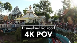 Disneyland Railroad Grand Circle Tour | Disneyland | 4K POV