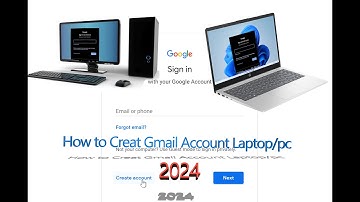 How To Create Gmail Account in Laptop 2024