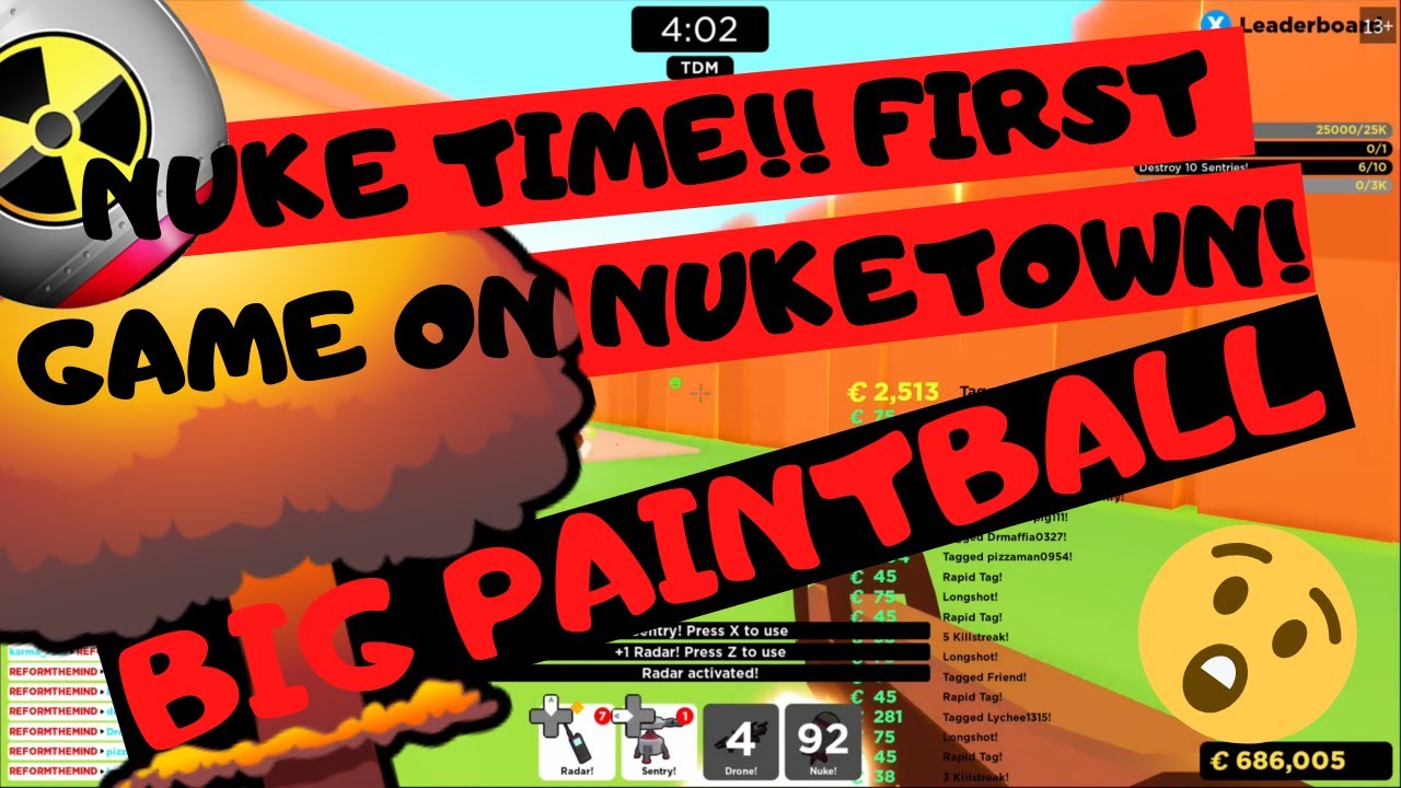 Big Paintball Nuketown Roblox First Ever Game Getting A Nuke的youtube视频效果分析报告 Noxinfluencer - nuketown paintball roblox