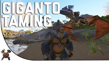 GIGANTO/MONKEY TAMING! - Ark Survival Evolved PVP Server (Season 4 Part 18)