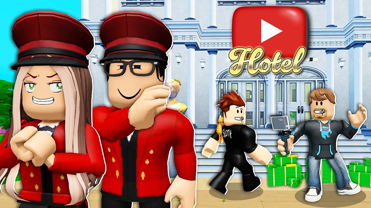 We Opened A YOUTUBE HOTEL To Prank This YOUTUBER! (Roblox)