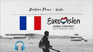 Video thumbnail of "Barbara Pravi - Voila (8D Audio) (Eurovision 2021 - France)"