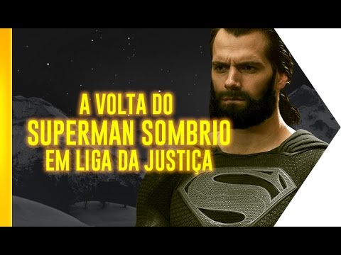 Vejam o fato preto de Super-Homem para o filme da Liga da Justiça