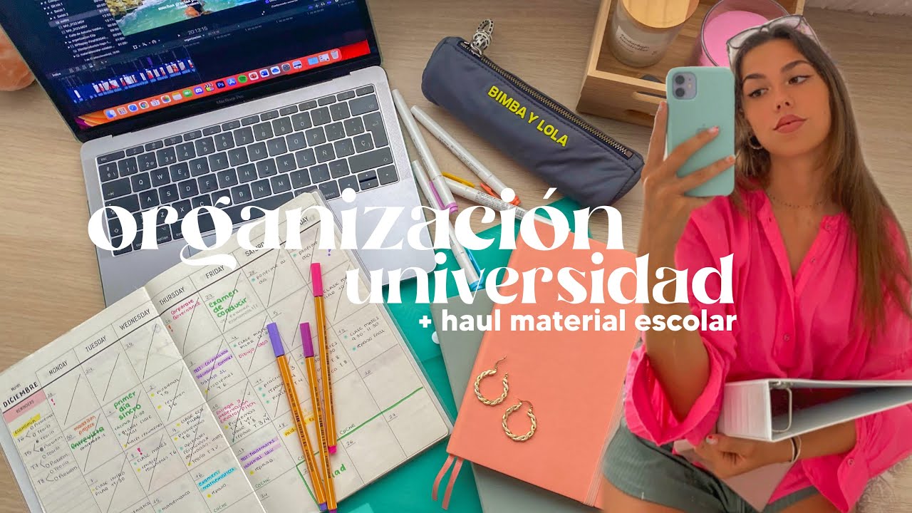 cómo voy a organizarme para la universidad + haul material escolar