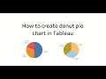 Create Pie chart &amp; Donut Pie chart in Tableau